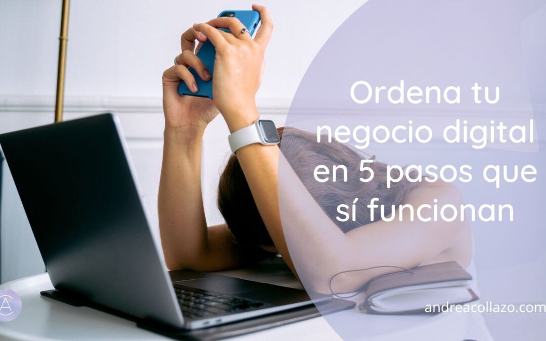 Ordena tu negocio digital en 5 pasos que sí funcionan